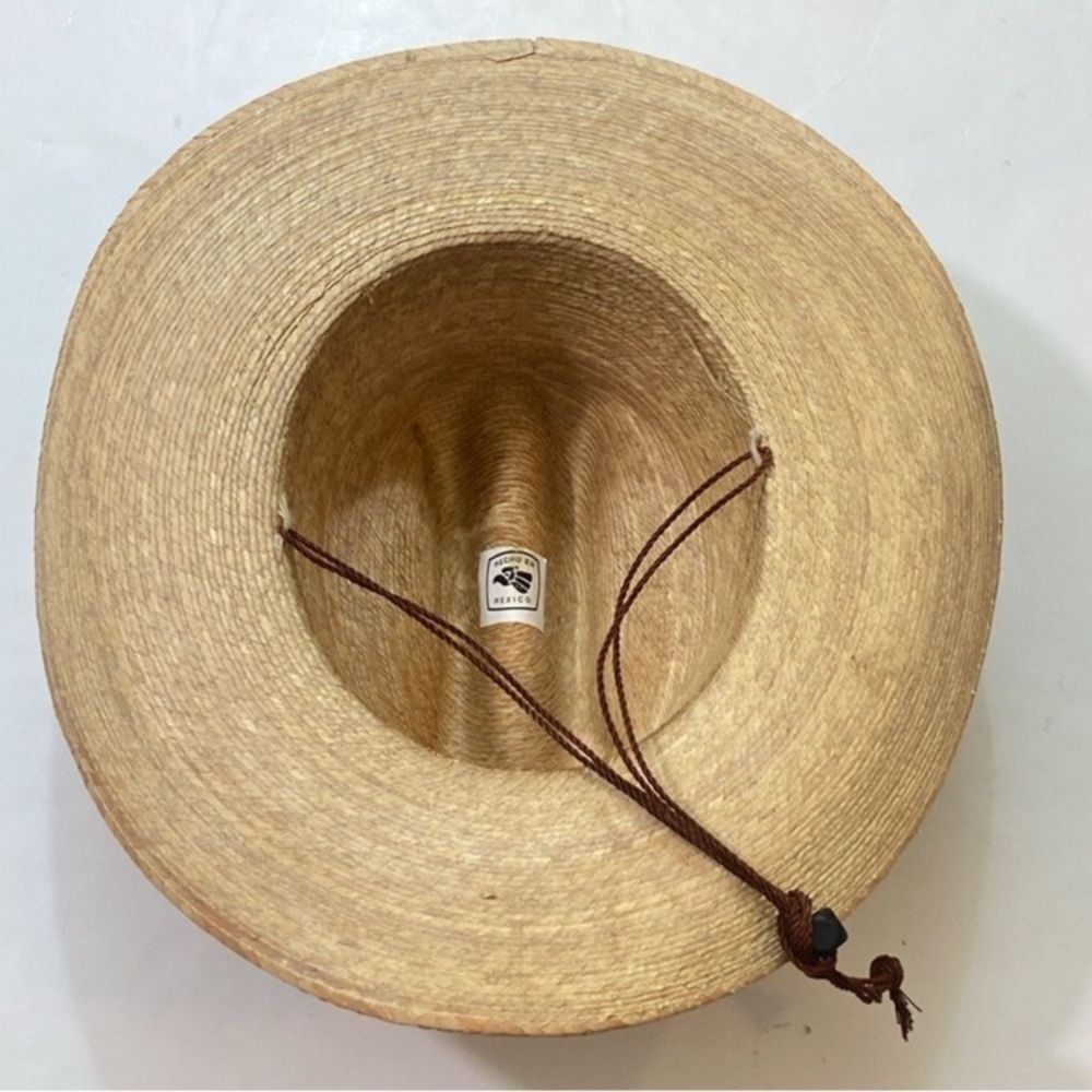 Natural Straw Hat with Tassel Accent - Picture 2 of 7